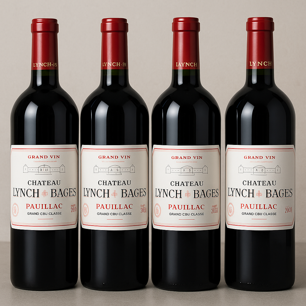 法国波尔多五级名庄 Château Lynch-Bages 靓茨伯垂直年份臻藏4瓶装