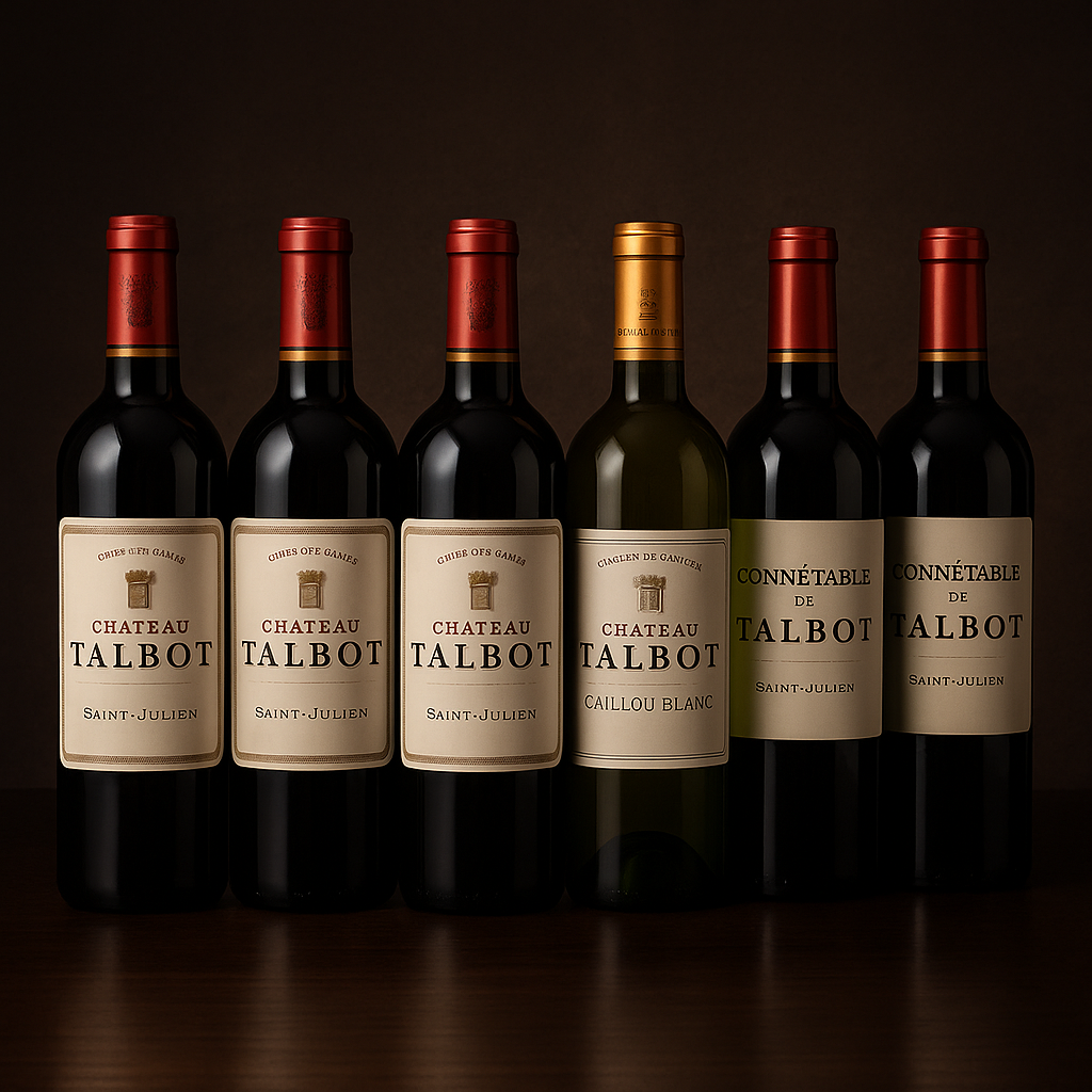 波尔多四级名庄 Château Talbot 大宝臻选｜百年纪念·稀有白·副牌佳作 6瓶装（限量2套·稀缺库存）